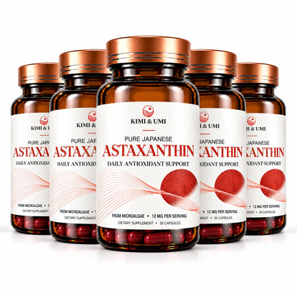 Pure Japanese Astaxanthin - 5 Bottles