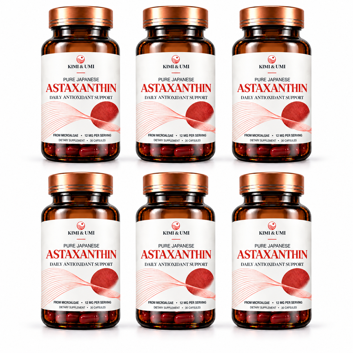 Pure Japanese Astaxanthin - 6 Month Supply